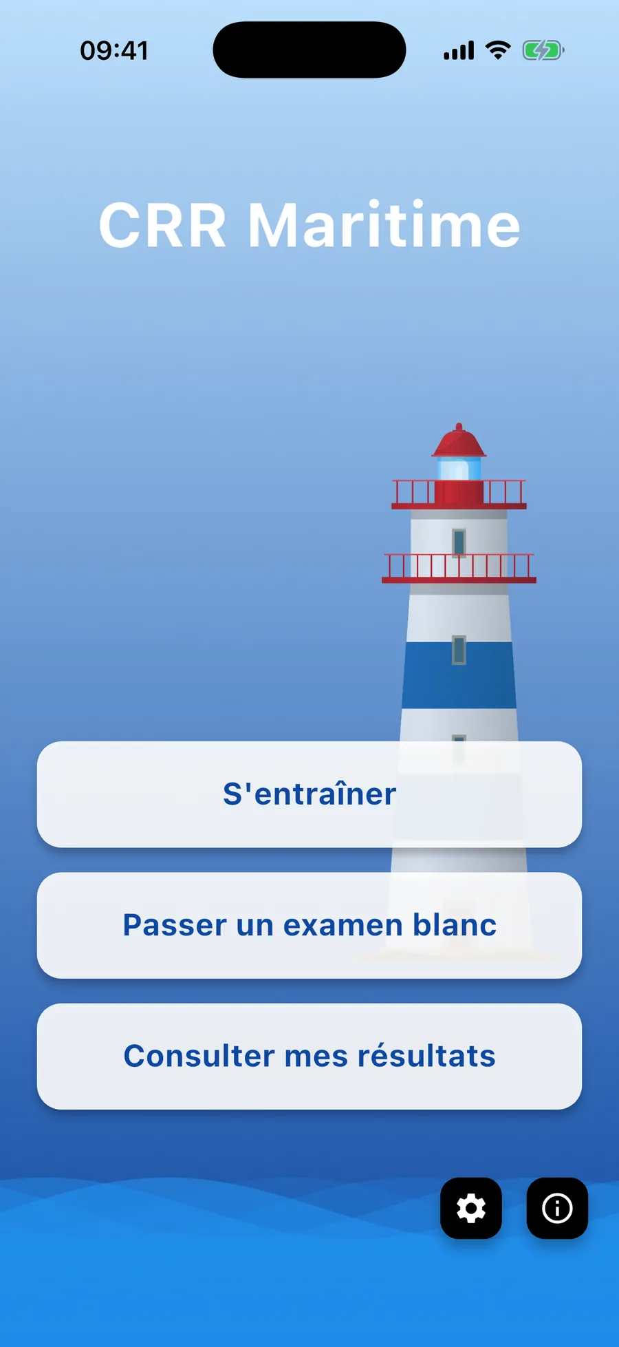 Aperçu de l'application CRR Maritime